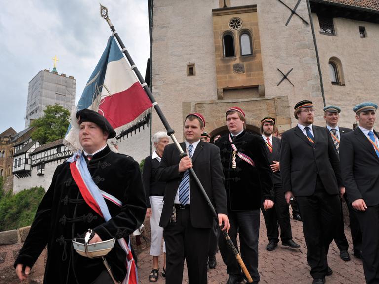 Umstritten: Die Deutsche Burschenschaft trift sich auf der Wartburg. 