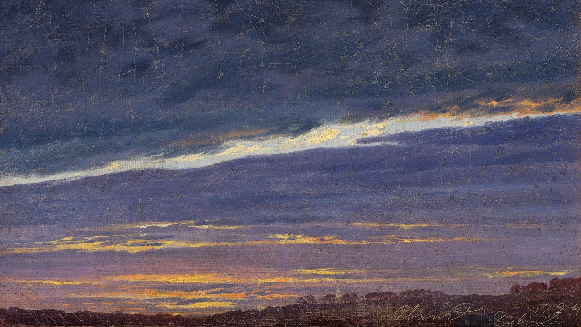 Caspar David Friedrich, Abendlicher Wolkenhimmel (1824)
