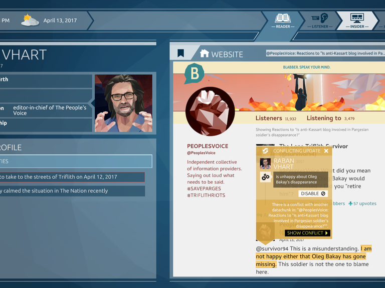 Screenshot aus "Orwell: Ignorance is Strength"
