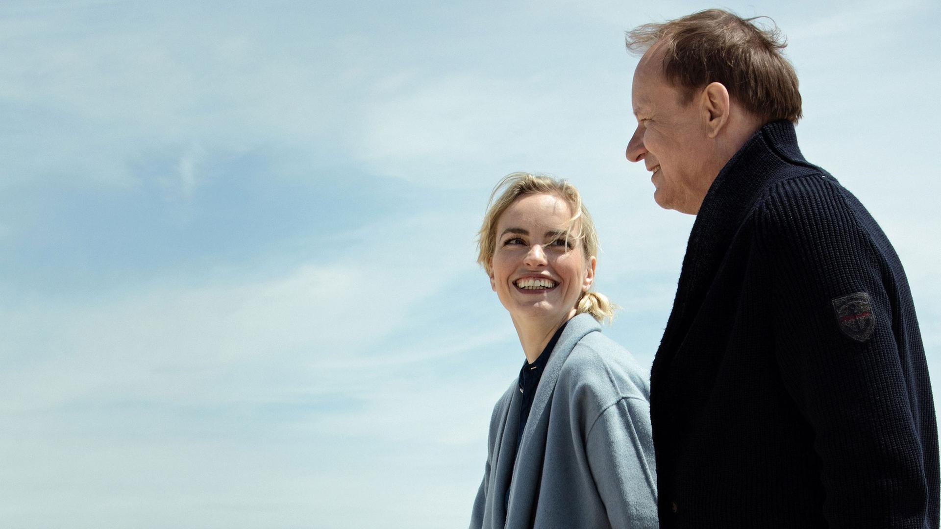 Nina Hoss und Stellan Skarsgård in Volker Schlöndorffs "Rückkehr nach Montauk". Nina Hoss und Stellan Skarsgård in Volker Schlöndorffs "Rückkehr nach Montauk".