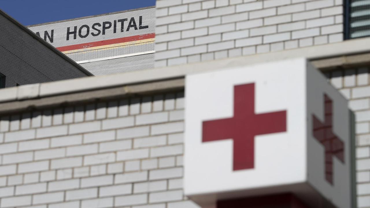 Das Bild zeigt ein Krankenhaus in New York. Das Bild zeigt ein Krankenhaus in New York.