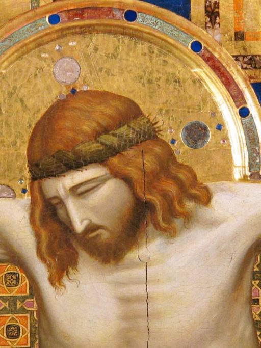 Jesus am Kreuz des italienischen Malers Giotto di Bondone