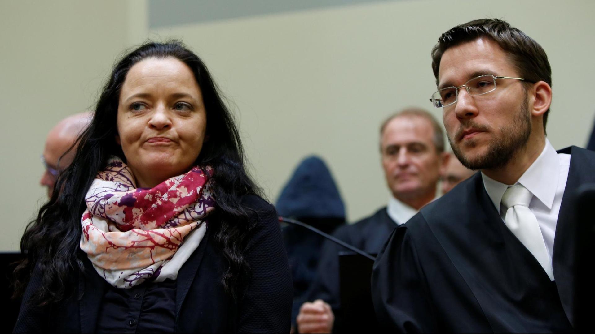 Die Angeklagte im NSU-Prozess, Beate Zschäpe. Die Angeklagte im NSU-Prozess, Beate Zschäpe.