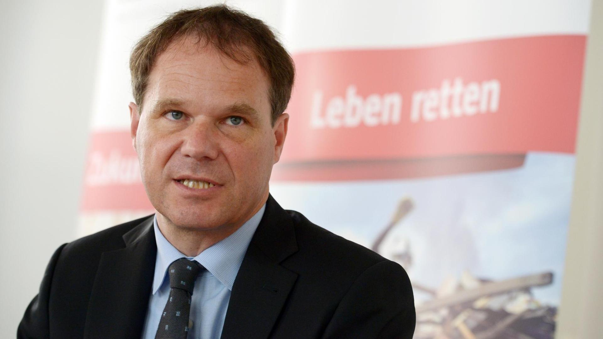 Der Leiter von Caritas International, Oliver Müller Der Leiter von Caritas International, Oliver Müller