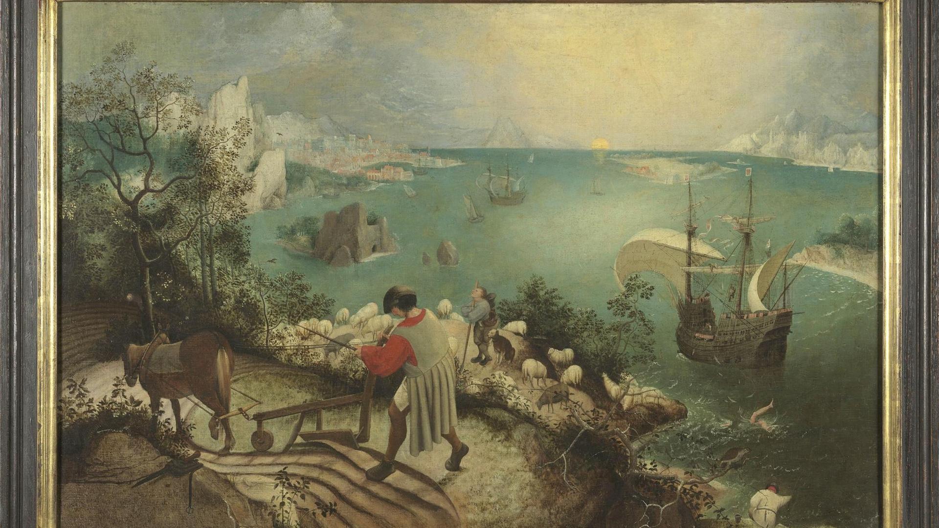 "Landschaft mit dem Sturz des Ikarus" von Pieter Bruegel