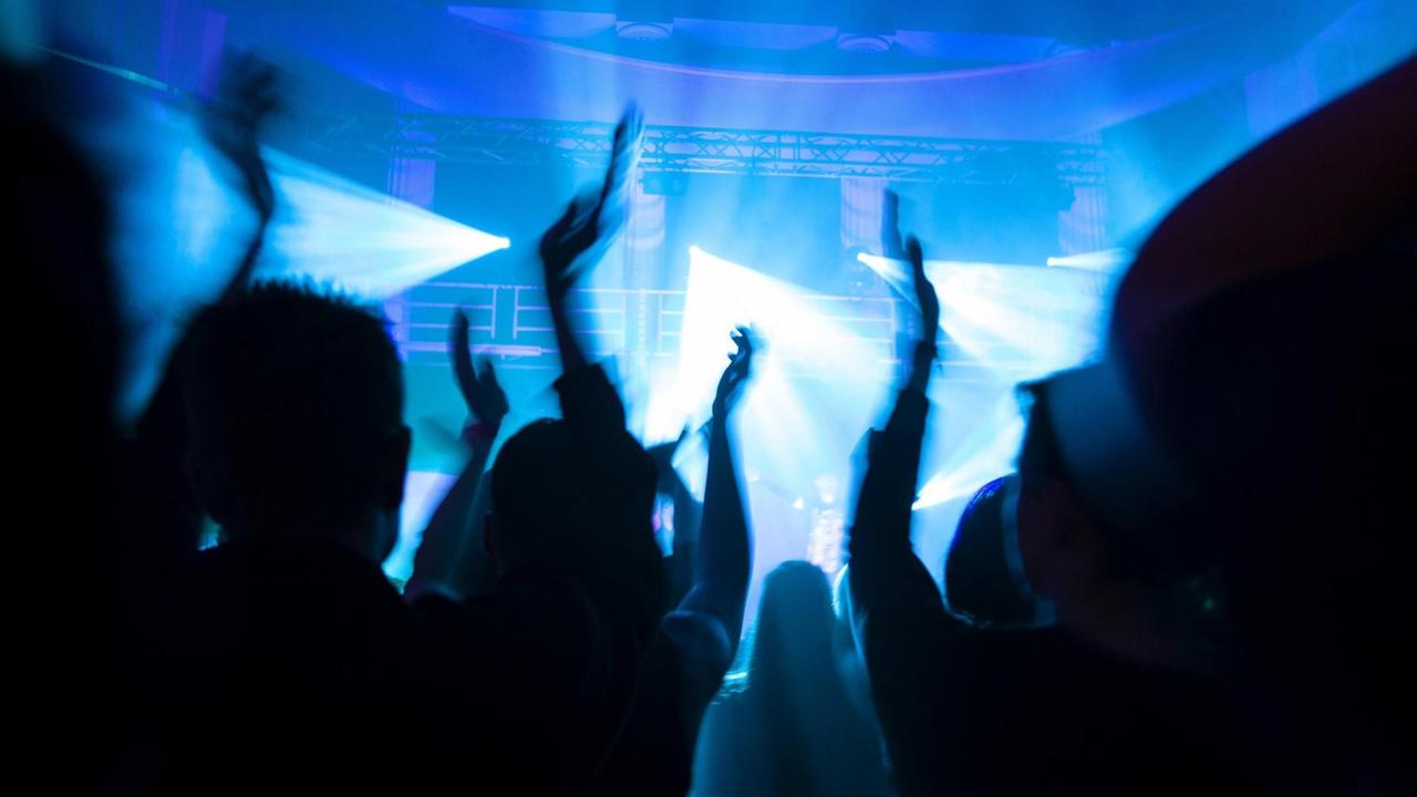 Feiernde in einem Club Feiernde in einem Club