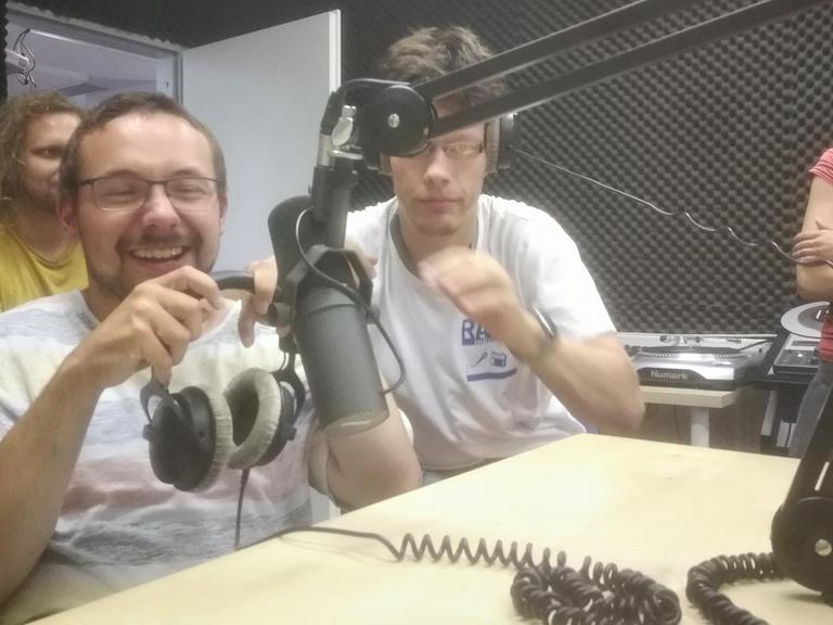 Blick ins Studio von "Radio Inklusive"