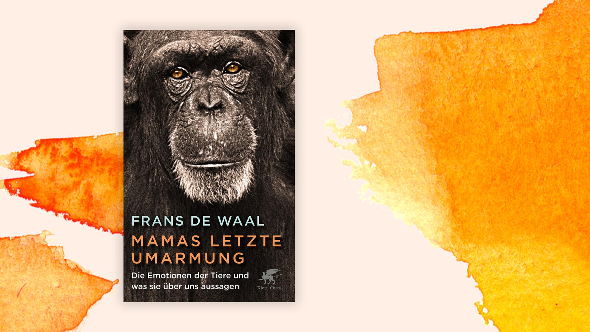 Buchcover "Mamas letzte Umarmung" von Frans de Waal vor einem grafischen Hintergrund Buchcover "Mamas letzte Umarmung" von Frans de Waal vor einem grafischen Hintergrund