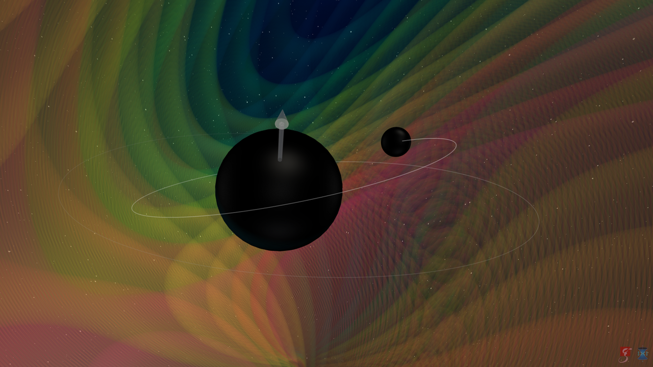 Numerische Simulation der Verschmelzung zweier Schwarzer Löcher mit sehr unterschiedlichen Massen und präzidierender Bahnebene (GW190412) Numerische Simulation der Verschmelzung zweier Schwarzer Löcher mit sehr unterschiedlichen Massen und präzidierender Bahnebene (GW190412)