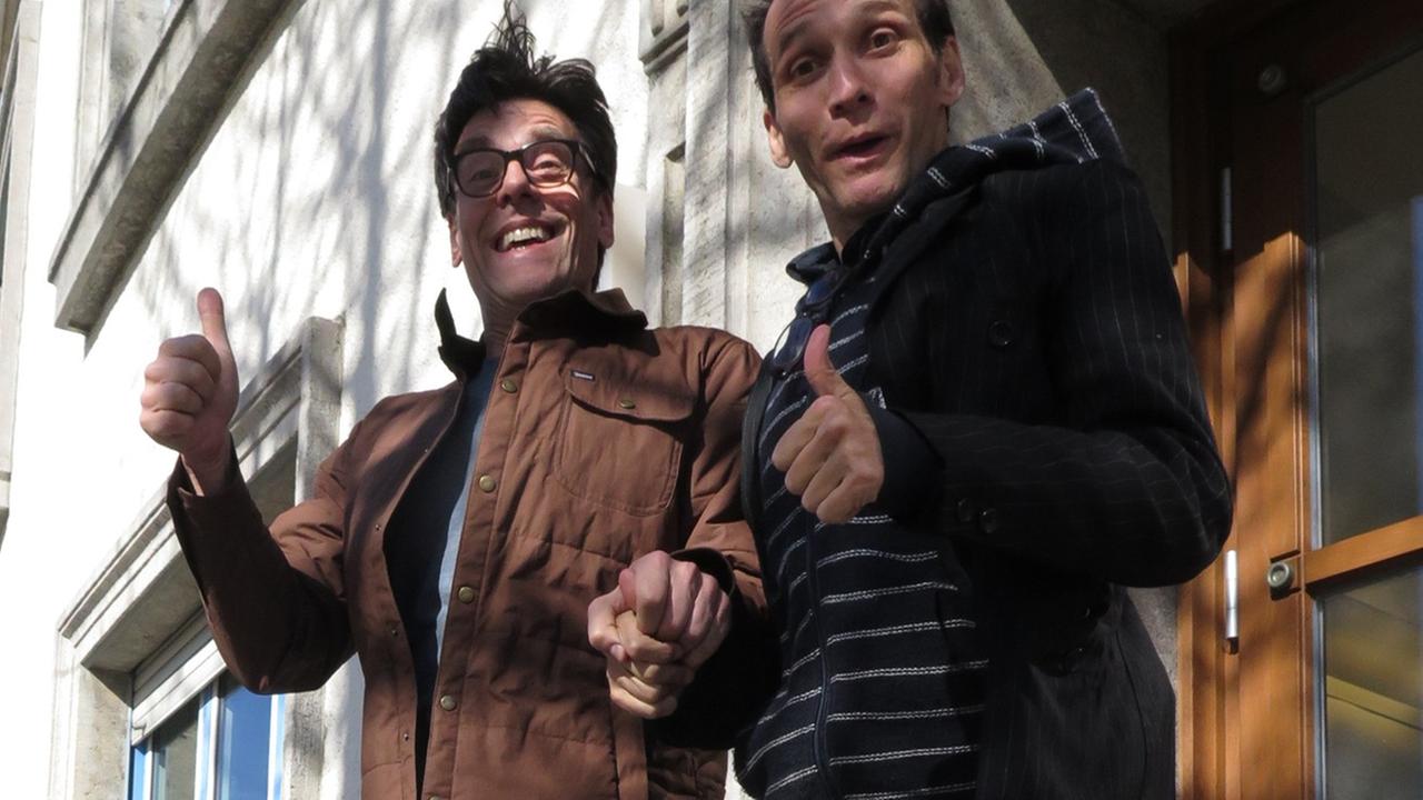 "Das war spitze!" Jossi Reich (l.) und Ronni Boiko von den Jewish Monkeys "Das war spitze!" Jossi Reich (l.) und Ronni Boiko von den Jewish Monkeys