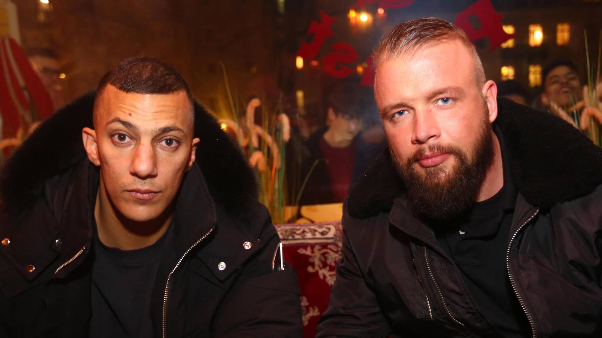 Das Deutschrap-Duo Kollegah (r) und Farid Bang (l) Das Deutschrap-Duo Kollegah (r) und Farid Bang (l)