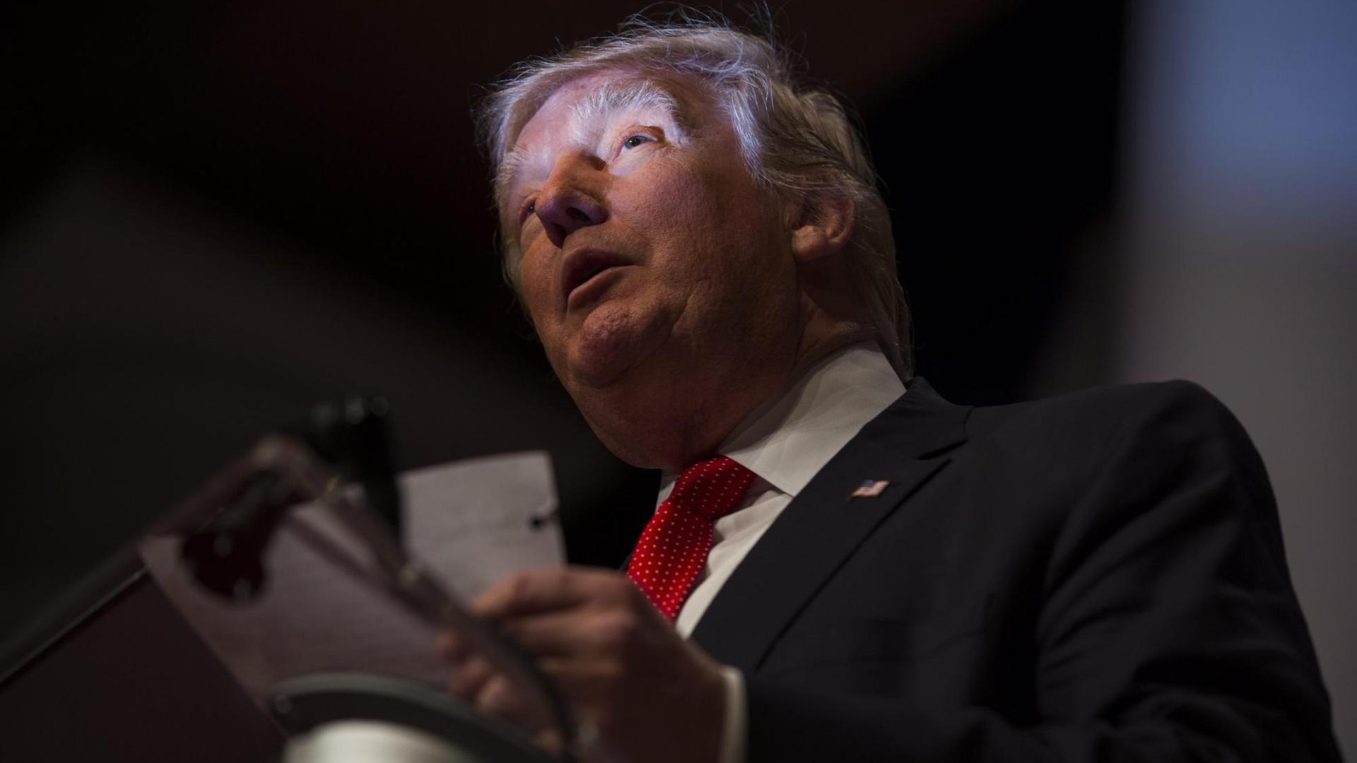 Donald Trump bei einer Rede in Washington Donald Trump bei einer Rede in Washington