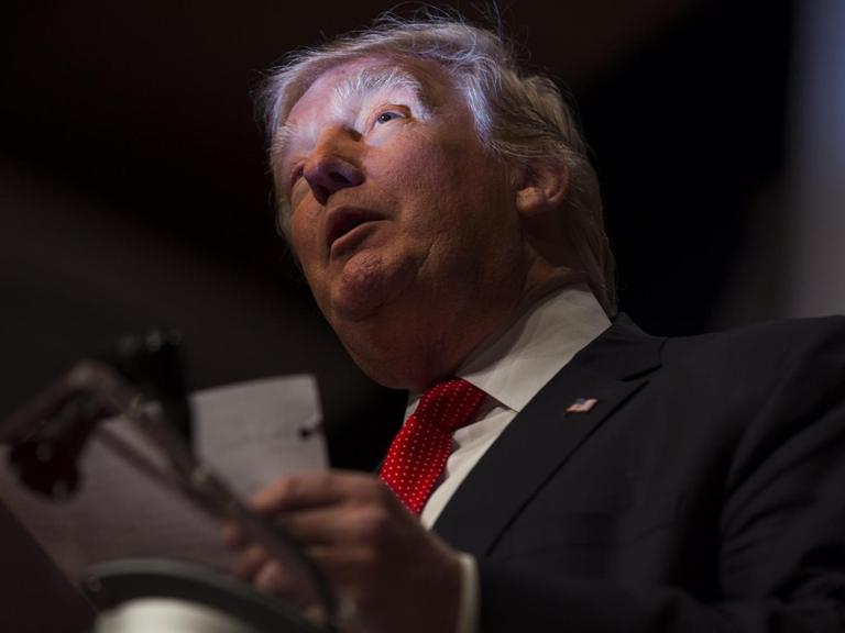 Donald Trump bei einer Rede in Washington