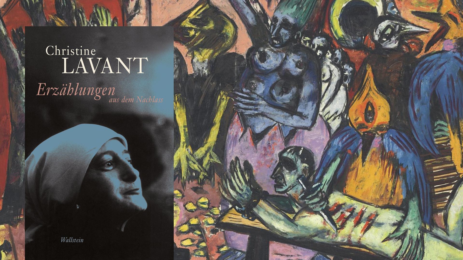Cover vom vierten Band der Sammlung der Werke von Christine Lavant, im Hintergrund das Gemälde "Hölle der Vögel" von Max Beckmann. Cover vom vierten Band der Sammlung der Werke von Christine Lavant, im Hintergrund das Gemälde "Hölle der Vögel" von Max Beckmann.