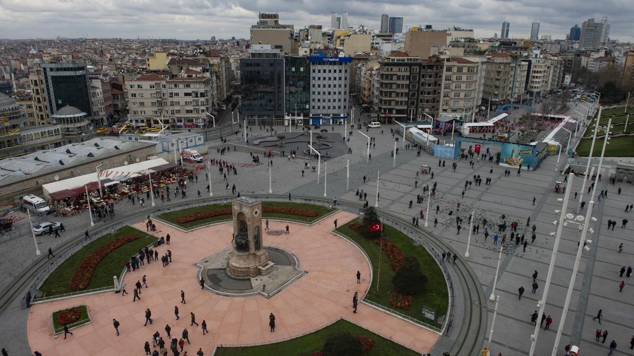 Der Taksim-Platz in Istanbul im Februar 2019.