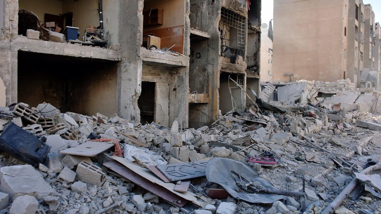 Ein Bild der staatlichen syrischen Nachrichtenagentur SANA zeigt das Viertel Hanano in Aleppo am 27. November 2016 und die Zerstörungen dort.