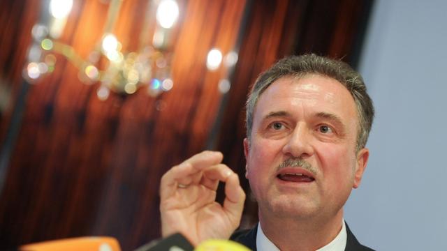 Der Vorsitzende der Gewerkschaft Deutscher Lokomotivführer (GDL), Claus Weselsky.