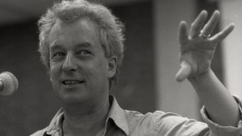 Dieter Schnebel bei den 32. Internationalen Ferienkursen für Neue Musik Darmstadt, 1984