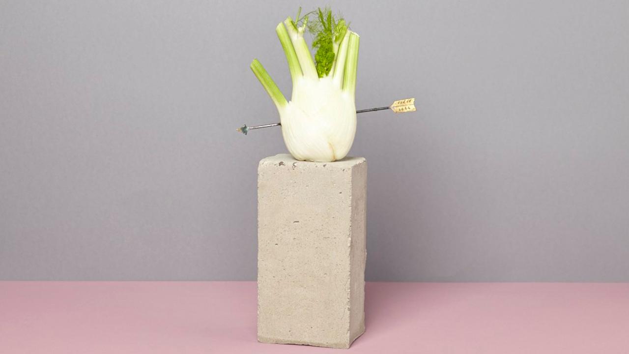 Ein Sammelobjekt in Luise Loués Liebesobjekte-Sammlung: "Fenchel mit Amorpfeil" Ein Sammelobjekt in Luise Loués Liebesobjekte-Sammlung: "Fenchel mit Amorpfeil"
