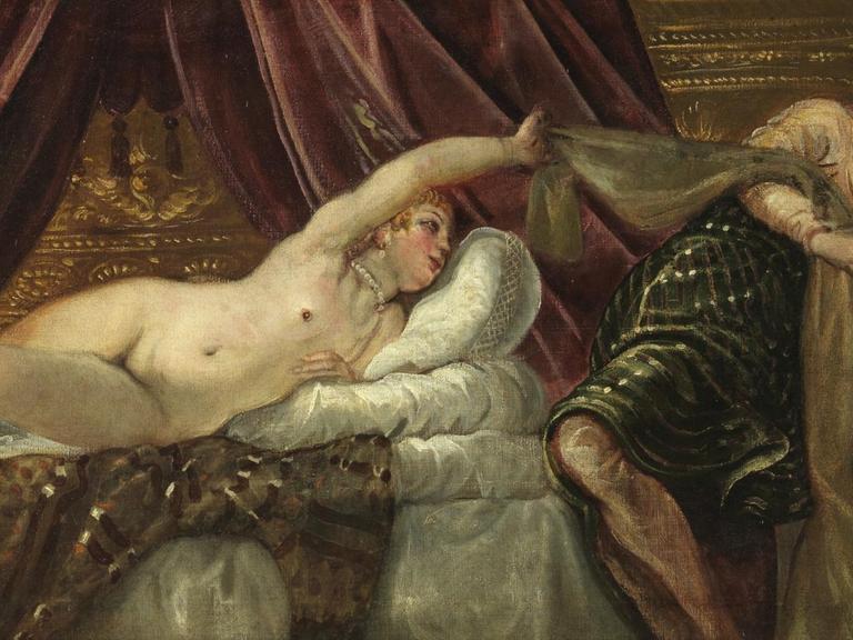 Jacopo Tintoretto, Joseph und Potiphars Weib, Öl auf Leinwand, 54 x 117 cm, Museo Nacional del Prado, Madrid, Foto: © Museo Nacional del Prado. Madrid