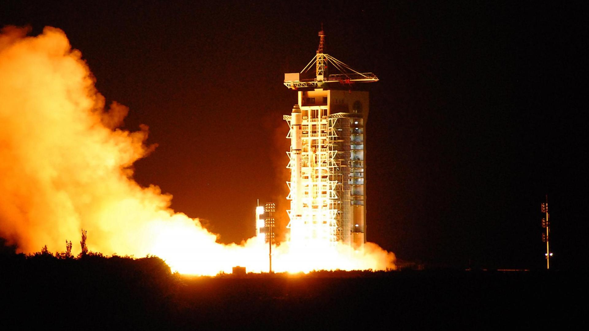 Chinas Quantensatellit Micius startete am 16. August 2016.