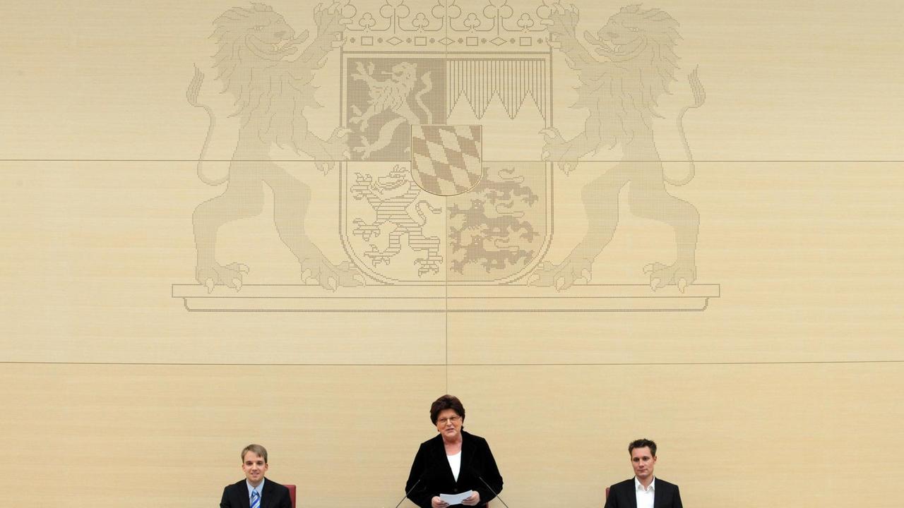 Barbara Stamm als Präsidentin des im Oktober 2008 konstituierten Landtags in Bayern