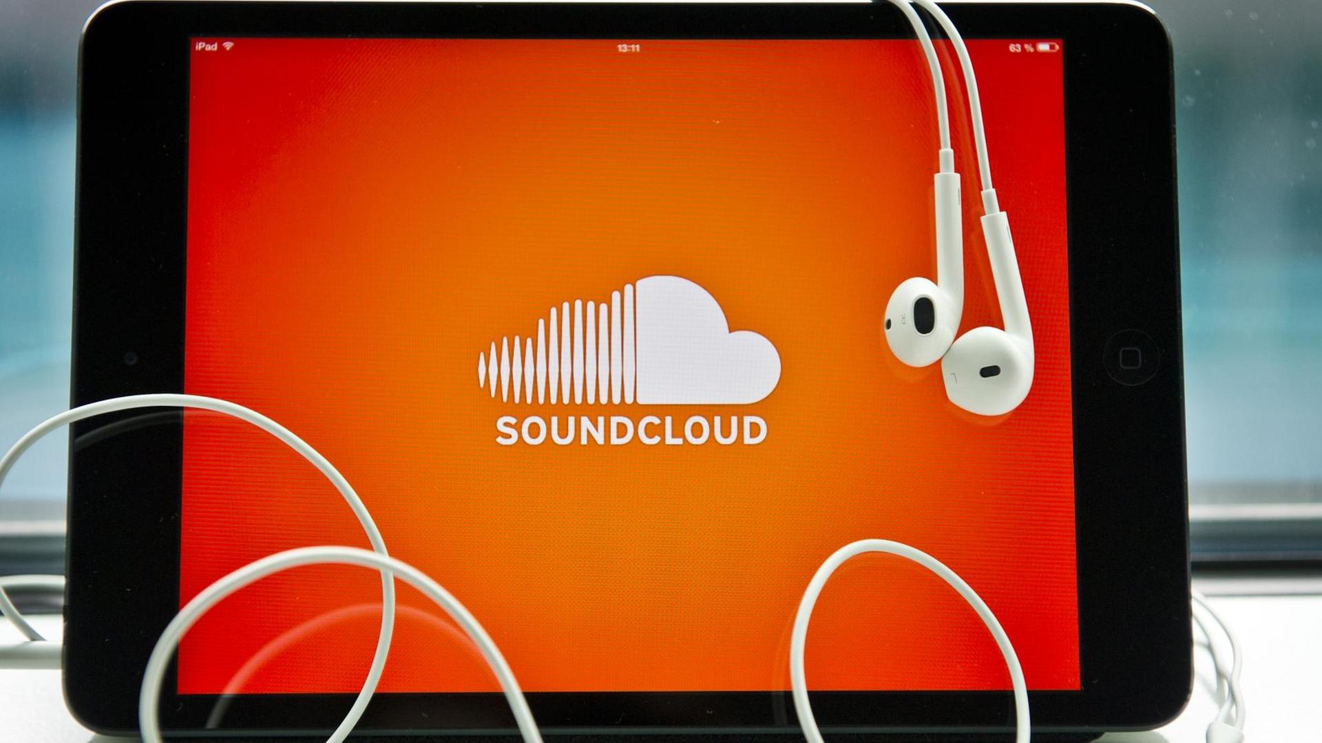 Die App «Soundcloud» ist am 17.03.2014 in Berlin auf einem iPad zu sehen