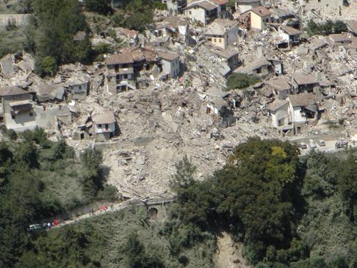 Pescara del Tronto - beim Erdbeben fast völlig zerstört (24. August 2016).