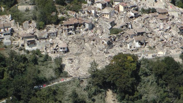 Pescara del Tronto - beim Erdbeben fast völlig zerstört (24. August 2016).