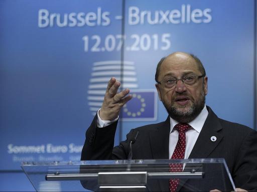 EU-Parlamentspräsident Martin Schulz am 12.07.2015 in Brüssel