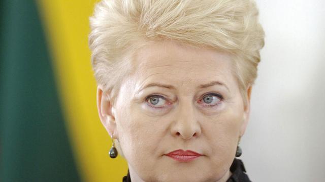 Porträt von Litauens Präsidentin Dalia Grybauskaite