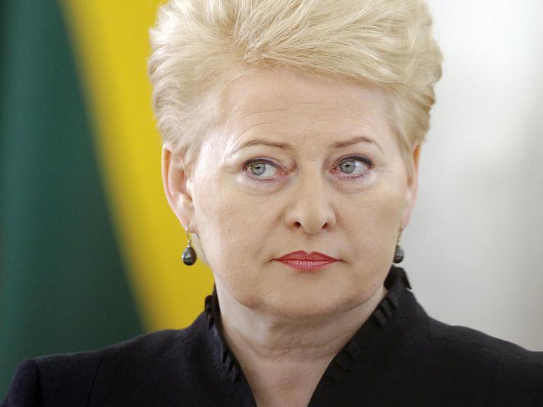 Porträt von Litauens Präsidentin Dalia Grybauskaite