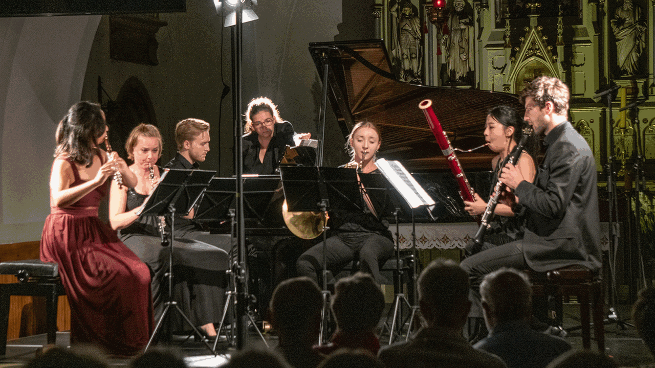 Ein Ensemble des Festivals Krzyżowa-Music in der Pfarrkirche St. Anna in Grodziszcze (ehem. Gräditz) am 23.8.2019 Ein Ensemble des Festivals Krzyżowa-Music in der Pfarrkirche St. Anna in Grodziszcze (ehem. Gräditz) am 23.8.2019