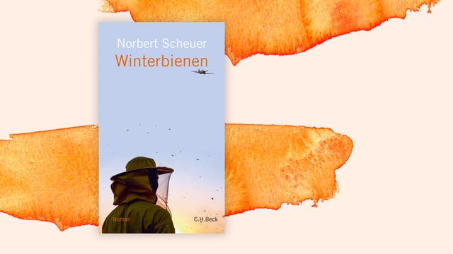 Das Bild zeigt das Cover des Buches "Winterbienen" von Norbert Scheer, auf dem einen Imker im Schattenriss abgebildet ist.