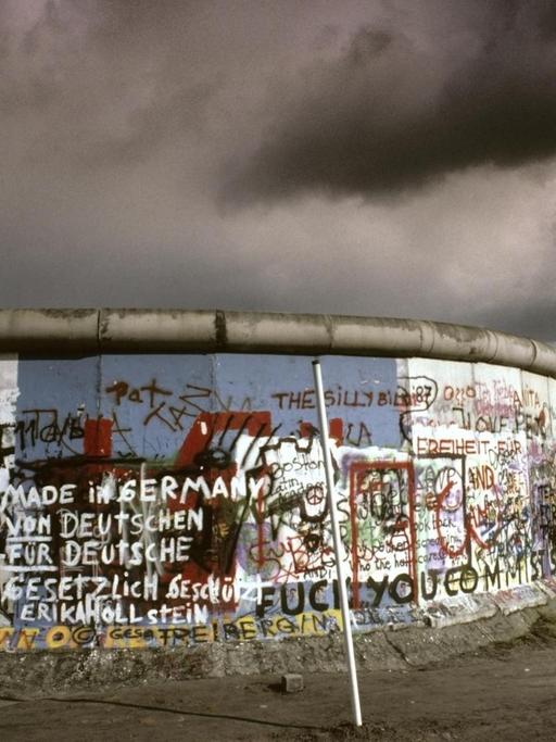 Berliner Mauer am Potsdamer Platz in den 80er-Jahren