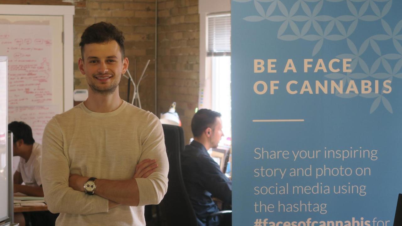 Matei Olaru, Gründer eines Start-up für Cannabis, Kanada 2017 Matei Olaru, Gründer eines Start-up für Cannabis, Kanada 2017