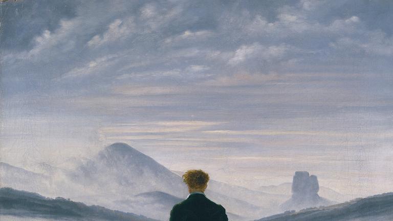 Das Bild "Wanderer über dem Nebelmeer" Das Bild "Wanderer über dem Nebelmeer"