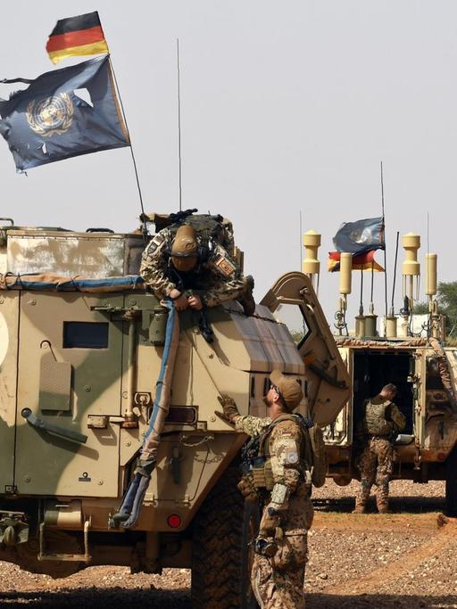 Deutsche Soldaten der MINUSMA-Mission der UNO in Mali