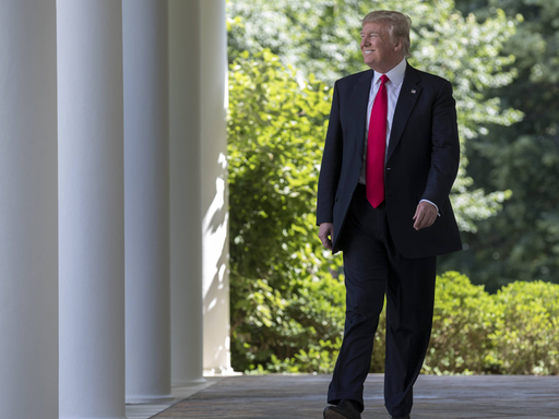 US-Präsident Trump kündigt im Rosengarten des Weißen Haus den Ausstieg der Vereinigten Staaten aus dem Pariser Klimaschutzabkommen an.