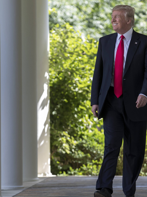 US-Präsident Trump kündigt im Rosengarten des Weißen Haus den Ausstieg der Vereinigten Staaten aus dem Pariser Klimaschutzabkommen an.