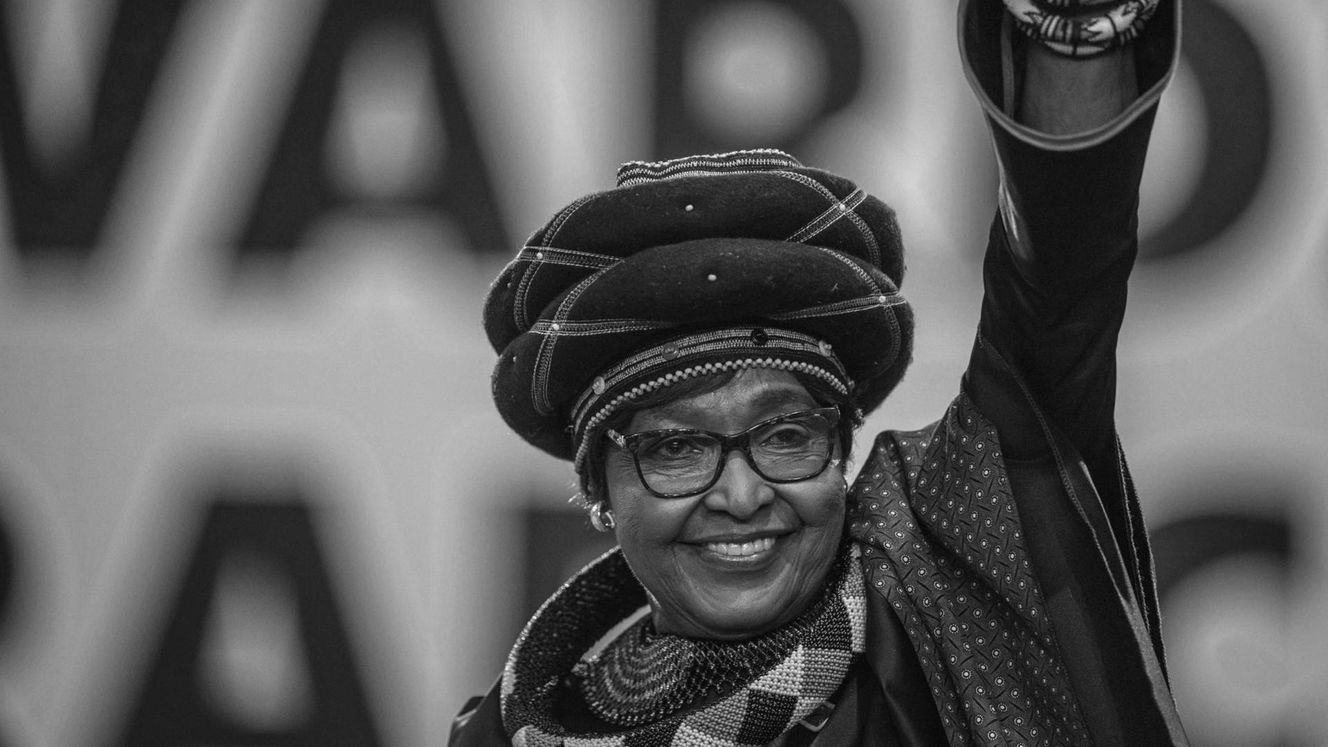 Das Foto zeigt Winnie Madikizela-Mandela im Dezember 2017. Das Foto zeigt Winnie Madikizela-Mandela im Dezember 2017.