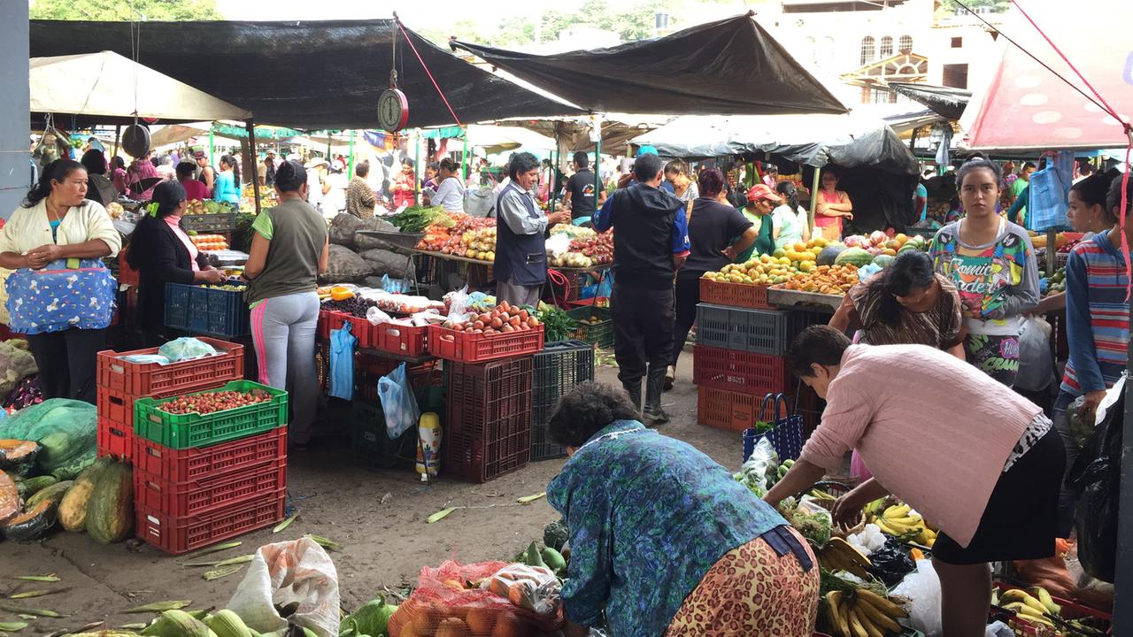 Markt auf dem Land in Kolumbien Markt auf dem Land in Kolumbien