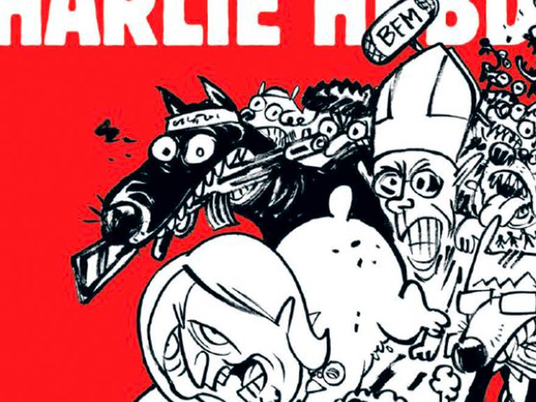 Titelseite des französischen Satiremagazins "Charlie Hebdo" am 25. Februar 2015