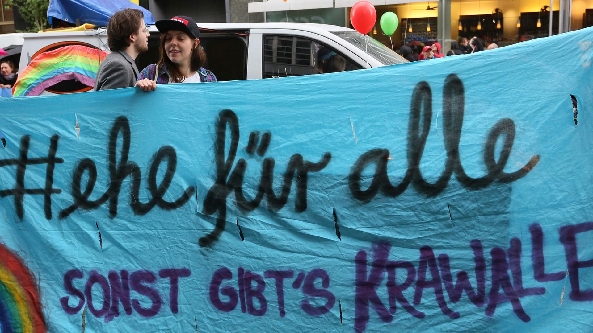 Demo für Homo-Ehe am 30. Mai 2015 in Berlin Demo für Homo-Ehe am 30. Mai 2015 in Berlin