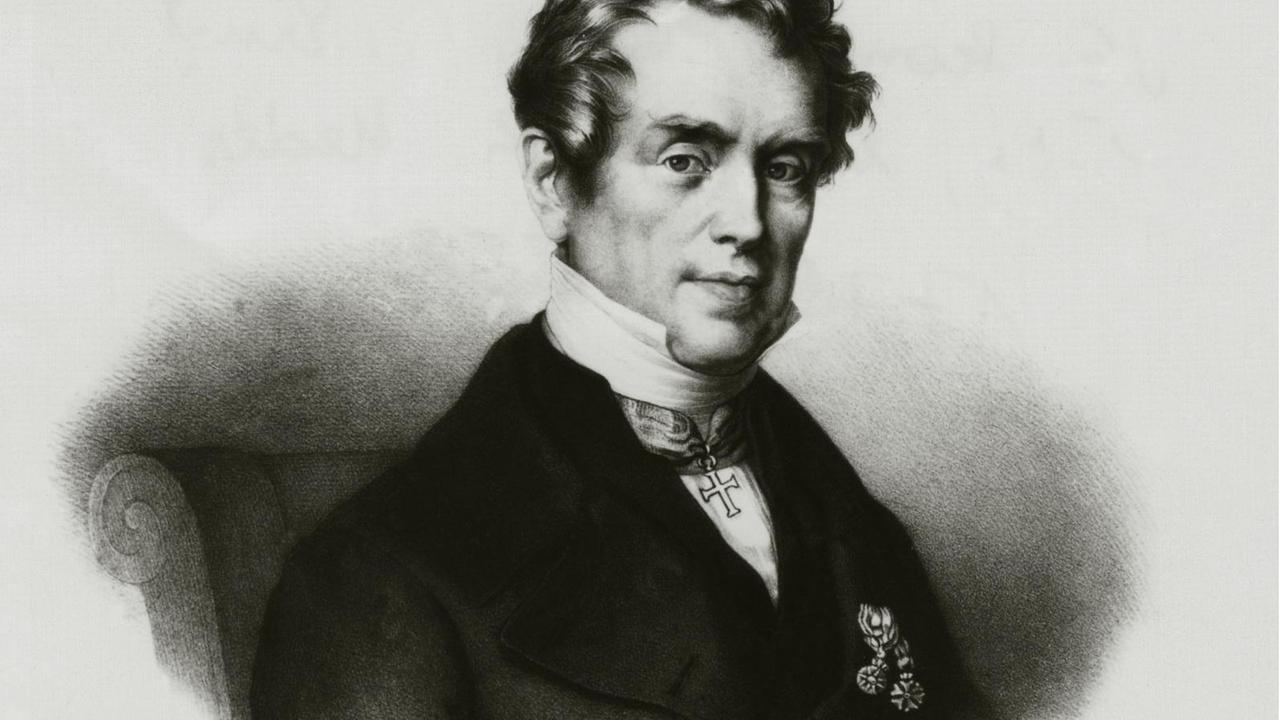 Kreidelithographie von Ch. Meder, die den österreichischen Dirigenten und Komponisten Sigismund von Neukomm zeigt, abgezeichnet von einem Gemälde, das von Ernst Benedikt Kietz stammt. Kreidelithographie von Ch. Meder, die den österreichischen Dirigenten und Komponisten Sigismund von Neukomm zeigt, abgezeichnet von einem Gemälde, das von Ernst Benedikt Kietz stammt.