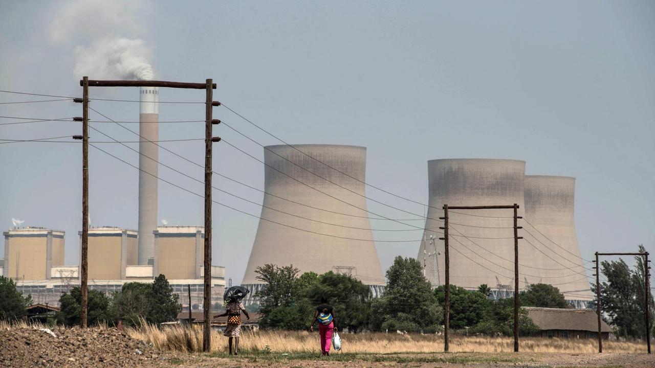 Das Kohlekraftwerk Kendal in Südafrika