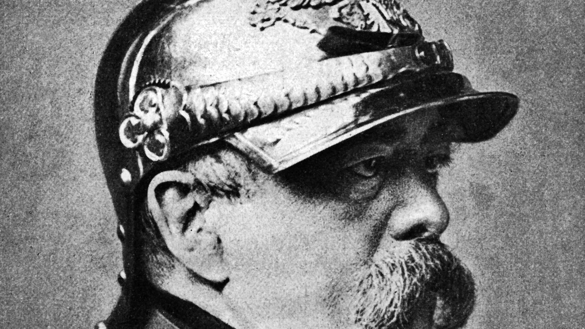 Zeitgenössisches Porträt des deutschen Staatsmanns Otto von Bismarck (1815-1898). Zeitgenössisches Porträt des deutschen Staatsmanns Otto von Bismarck (1815-1898).