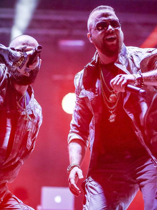 Kollegah live auf dem Splash! Festival auf der Halbinsel Ferropolis.