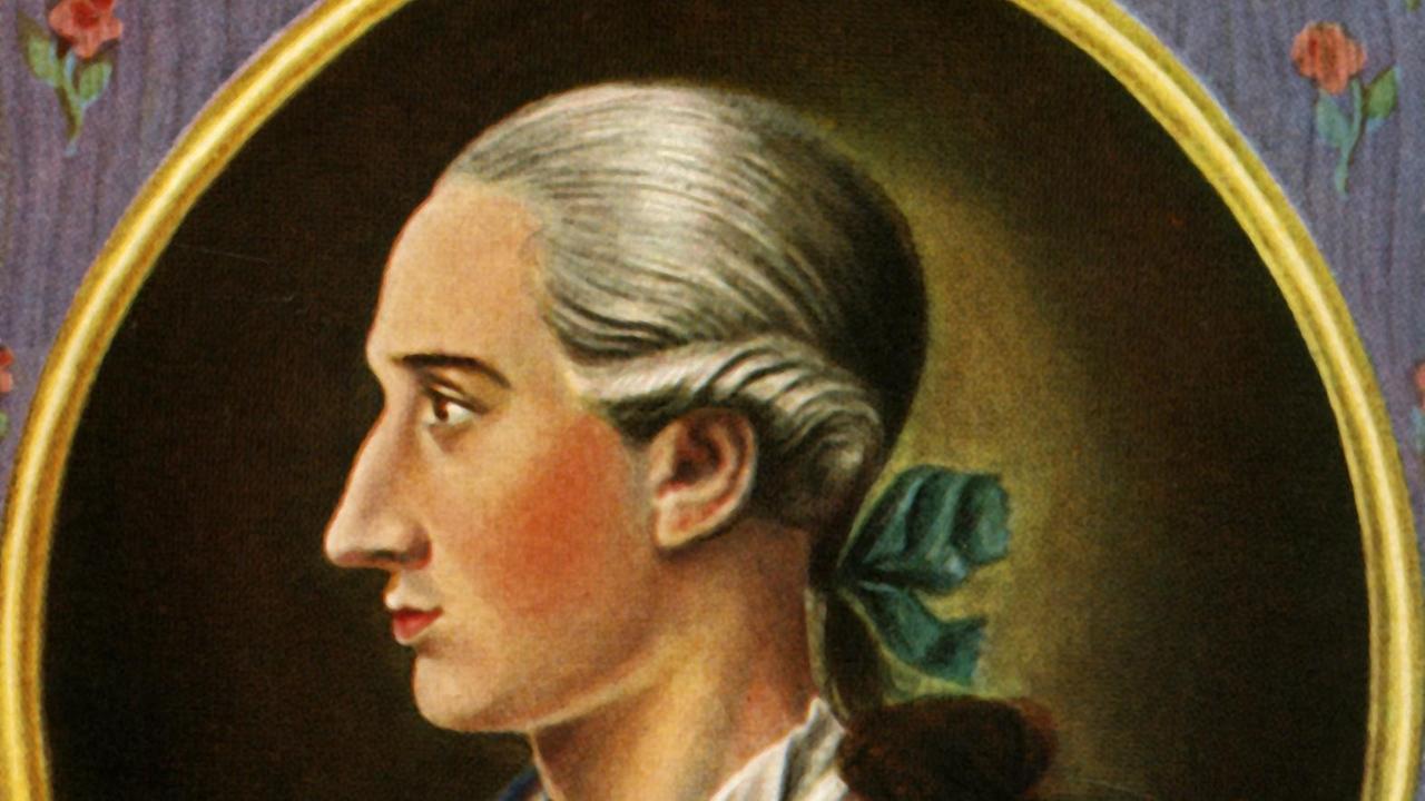 Johann Wolfgang von Goethe nach einer Miniatur Johann Daniel Bagers von 1773 Johann Wolfgang von Goethe nach einer Miniatur Johann Daniel Bagers von 1773