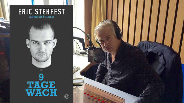 Buchcover Eric Stehfest: 9 Tage wach und Autor Michael J. Stephan Buchcover Eric Stehfest: 9 Tage wach und Autor Michael J. Stephan
